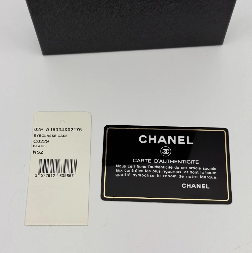 Chanel Black Rue 31 Cambon Print Canvas Sunglasses Pouch